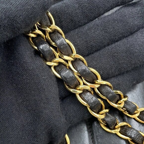 CHANEL Mademoiselle Chain Shoulder Bag with Tassel Bag Charm Lambskin Black - Picture 6 of 16